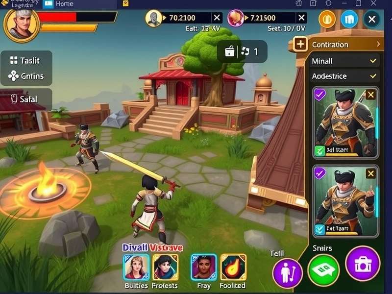 Baga Legendary Warrior gameplay screenshot showing combat and environment